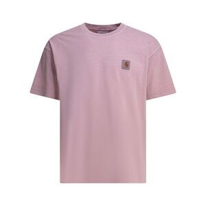 CARHARTT WIP Short-Sleeve T-Shirt with Square Logo Patch Men PURPLE T-Shirts